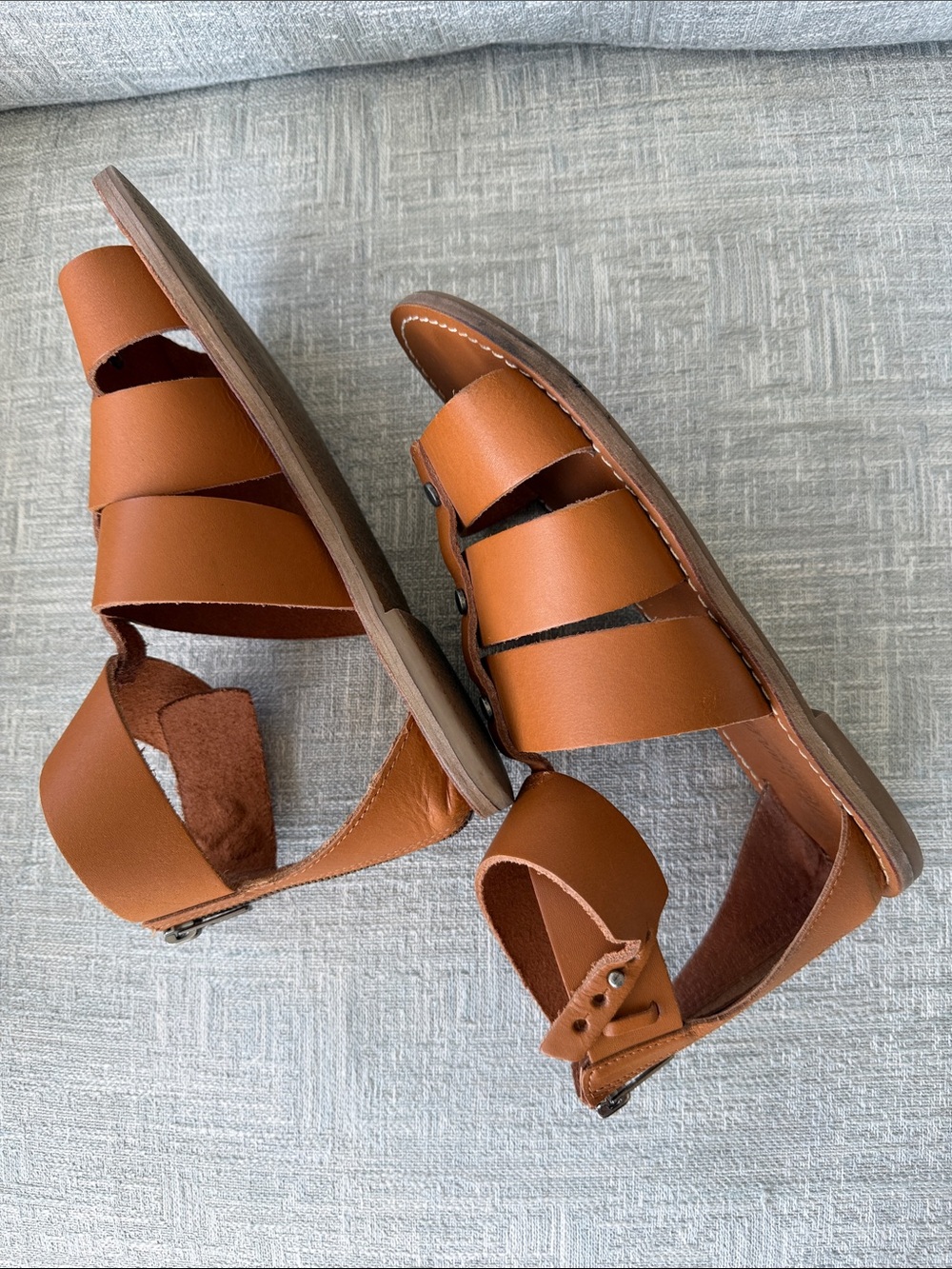 Madewell Rowan Gladiator Sandals Women's Size 7 .5 - Picture 5 of 10